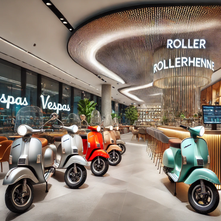 Fiktiver Verkaufsraum von Roller Henne München